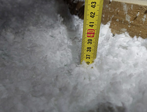 Zateplení stropu novostavby se sedlovou střechou